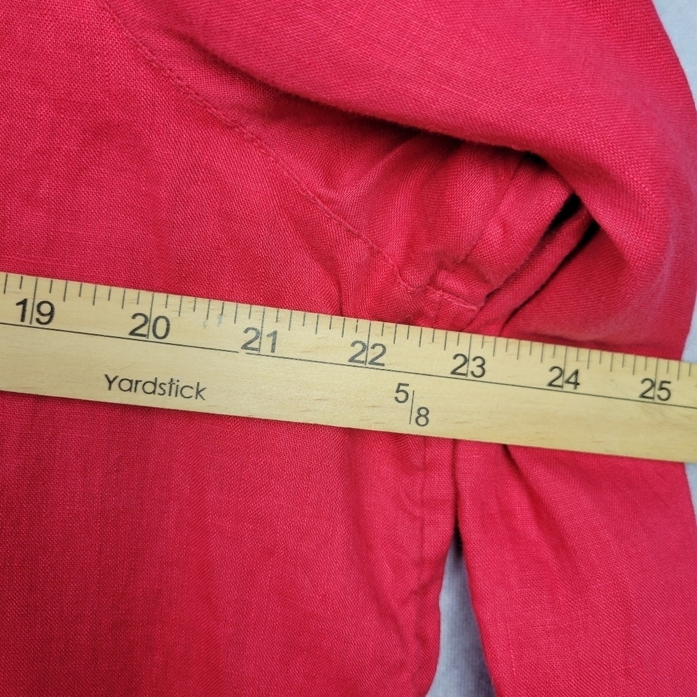 J Jill‎ Love Linen shirt long-sleeved casual business office career Women size L - Picture 10 of 10